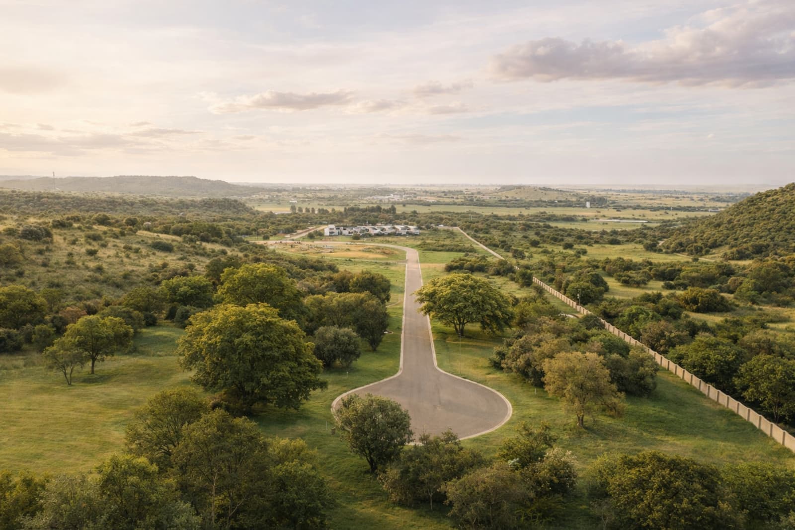 Aerial view of Strathearn Hill Estate